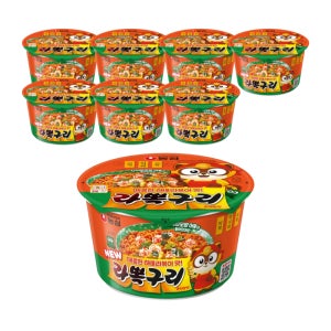 [유통기한 9월23일]농심 라뽁구리 큰사발면 105g, 8개