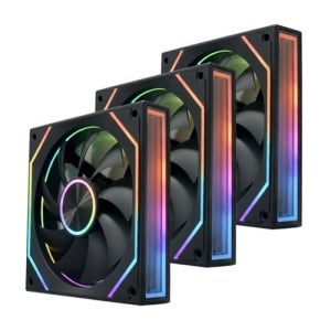 JBCNC X120 PRO 인피니티 ARGB PWM 리버스 (3팩, 블랙)