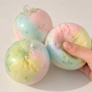 왁뿌볼 스트레스볼 말랑이 슬라임 ASMR 스퀴시 왁스볼 왁스뿌시기 2개세트