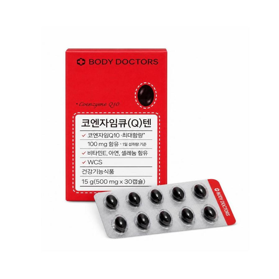 바디닥터스 코엔자임 큐텐 500mg x 30캡슐, 6개