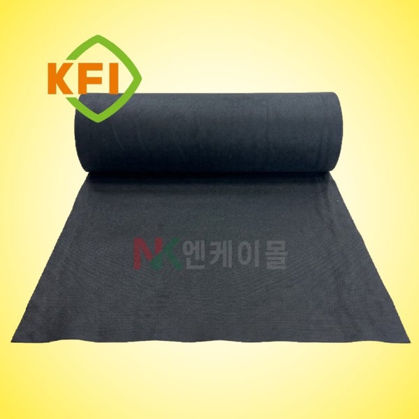 KFI인증 용접방화포 불티비산방지포 (3T x 1m x 20M) 검정색, 1롤
