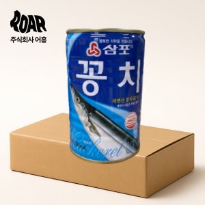 삼포 꽁치캔 1box (400g x 24캔) 김치찌개 조림 반찬 대용량