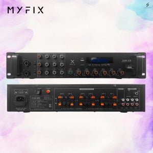 마이픽스 Myfix Zone-610 100W 6채널 400W 블루투스 포터블앰프 매장용