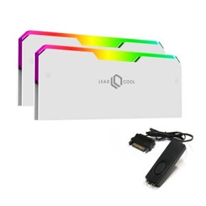 LEADCOOL RH-1 EVO ARGB 메모리 방열판 화이트 KIT (컨트롤러/2팩)