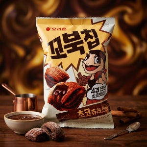 오리온 꼬북칩 초코 츄러스맛 80g 6봉 아이들 간식 과자 도매 대용량