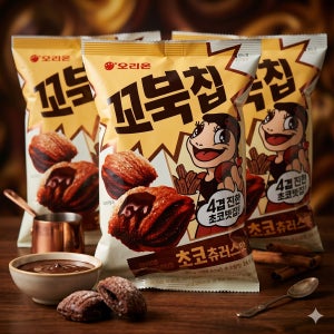 오리온 꼬북칩 초코 츄러스맛 80g 12봉 아이들 간식 과자 도매 대용량