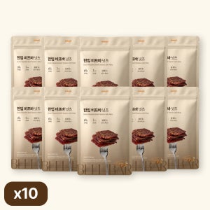 도르리 한입 비프바 넛츠 파우치 단품 560g, 10개