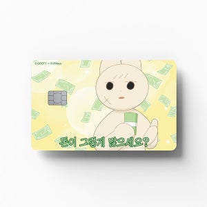 [EZFIT] 25일 - 돈이 그렇게 많으세요 카드커버 스티커 신용 체크 교통 기후동행카드 꾸미기