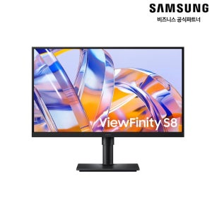 삼성 뷰피니티S8 32(80cm) 4K UHD IPS 고해상도 피봇 세로모니터 LS32H802UAKXKR KVM C-Type 90W PD 화면분할(9월 1일 부터 배송)
