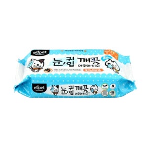 에티펫 눈귀입 깨끗 아쿠아티슈 물티슈 80매, 1팩