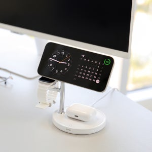 아이노트 WDS150 3in1 맥세이프 25W 초고속 무선충전기 무드등