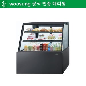 우성 제과쇼케이스 1200 3단 사선 음료 디저트 케익 업소용 카페