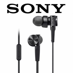 소니 SONY EXTRA BASS 유선 이어폰 마이크 리모컨 블랙 MDR-XB55AP