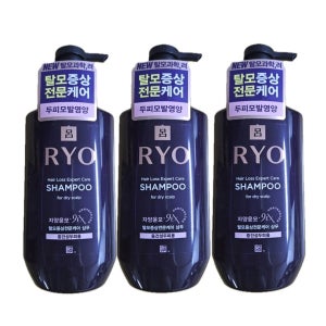 려 자양윤모 9EX 중건성두피용 탈모증상전문케어 샴푸 400ml 3개