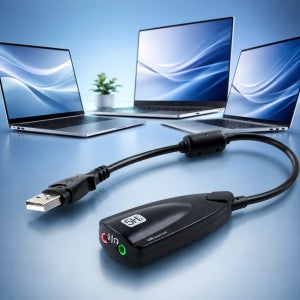 USB 오디오 7.1 외장형 사운드카드 3.5mm 헤드셋 마이크 컨버터 노트북 PC용