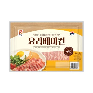 [네멤 무배] 사조오양 요리베이컨 1kg, 6개