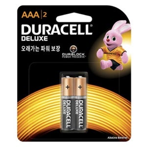 듀라셀 디럭스 알카라인 건전지AAA(2입)