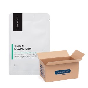 러벤더 일회용 쉐이빙폼 3g 1000개