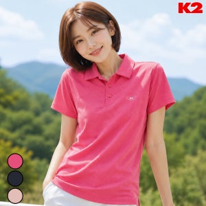K2 반팔티셔츠 시그니처 아이스드라이 변형 폴로 여성