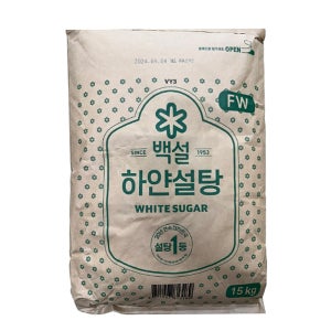 CJ 백설 하얀설탕 15kg 대용량 식자재