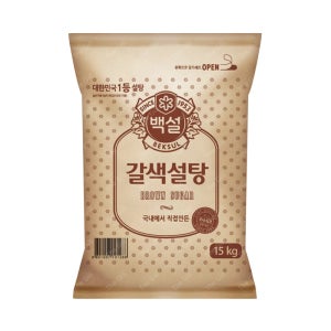 CJ 백설 갈색설탕 15kg 대용량 업소용 식자재