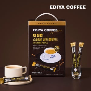 [이디야] NEW 더 진한 스페셜 골드블렌드 리치크레마 커피믹스 12g, 100개입, 1개