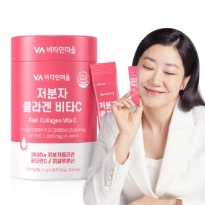 [1개월분] 비타민마을 300달톤 저분자 피쉬 콜라겐 비타민C 분말 스틱 30포, 1개
