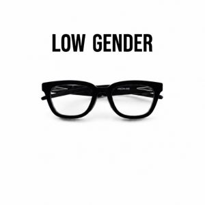 로우젠더 언콘05 LOW GENDER uncon05 블랙 클래식 스퀘어 두꺼운 뿔테 안경