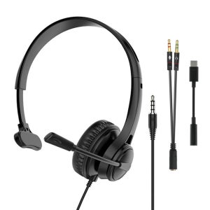 디보이스 ES-S9 40mm 대구경 고음질 마이크 한쪽 귀 헤드셋 콜센터 인강 화상회의