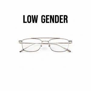 로우젠더 언콘08 LOW GENDER uncon08 실버 투브릿지 사각 티타늄 안경