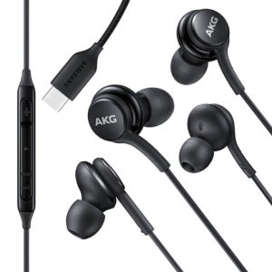 (AHA)삼성 C타입 AKG 정품 유선이어폰 갤럭시 스마트폰 S20 S21 S22 S23 S24 S25 Z플립 Z폴드 전기종 노트10 노트20 인강용 게임용 블랙