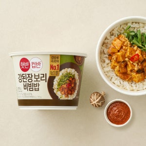 햇반 컵반 강된장 보리비빔밥, 280g, 24개