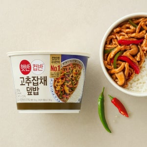 햇반 컵반 고추잡채덮밥, 250g, 24개