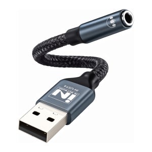 인네트워크 USB-A to 3.5 스테레오 메탈 사운드카드 IN-UST4