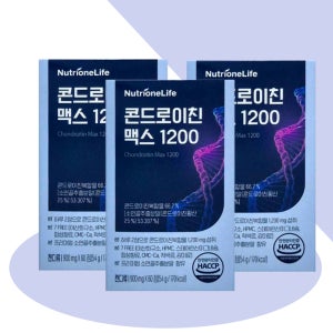 뉴트리원 관절엔 콘드로이친 맥스1200 소연골 이병헌 콘트로이친 60정 3개(3개월분)