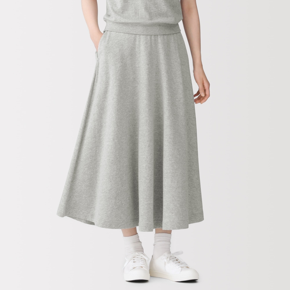 MUJI 무인양품 라이트 스웨트 플레어 스커트