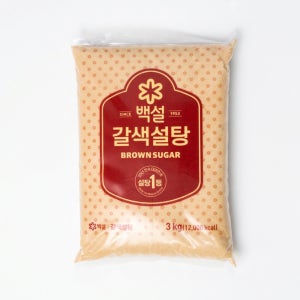 갈색설탕 황설탕 조림용당류 요리재료 천연감미료 CJ 제일제당 백설 3kg