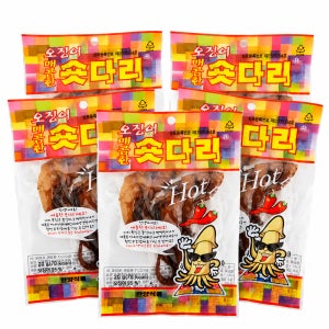 숏다리 매콤한맛 한양식품 5개 오징어 안주 술안주 간식