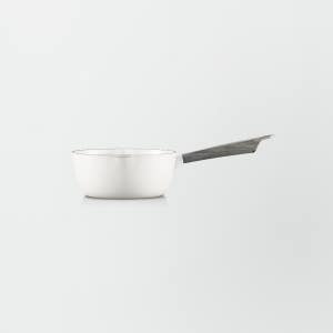 버미큘라 유키하라 편수 냄비 주물 법랑 한손 냄비 IH 인덕션 대응 16cm, 화이트