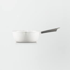 버미큘라 유키하라 편수 냄비 주물 법랑 한손 냄비 IH 인덕션 대응 20cm, 화이트