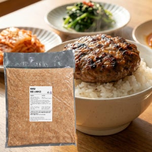 육연당 한돈 떡갈비 함박스테이크용 생반죽 보통맛, 5kg, 1개