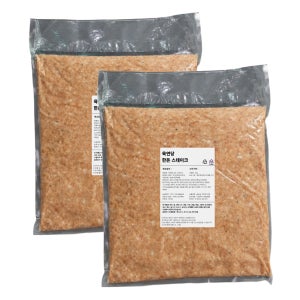 육연당 한돈 떡갈비 함박스테이크용 생반죽 보통맛, 5kg, 2개