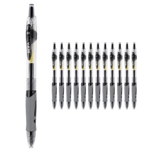 0.5mm 노크식 중성펜 12개입 학생 사무용 부드러운 필기 젤펜