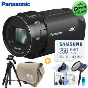 파나소닉 컴팩트 4K 캠코더 HC-VX3 + 프리미엄 삼각대 9종 패키지 (256GB 메모리/MCUV 필터/ 캠코더가방)