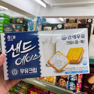 [해태] 샌드에이스 우유크림맛 204g