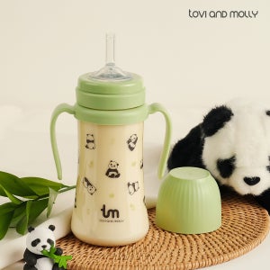 [토비앤몰리] 포포 그린 PPSU 아기 유아 어린이집 빨대컵 280ml