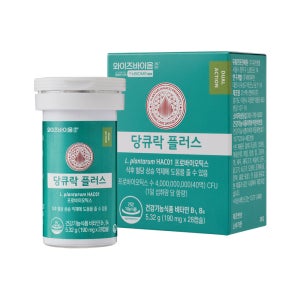 유한양행 당큐락플러스 190mg x 28캡슐, 4주분, 혈당유산균 당케어 당화혈색소
