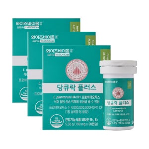 유한양행 당큐락플러스 190mg x 28캡슐, 12주분, 혈당유산균 당케어 당화혈색소