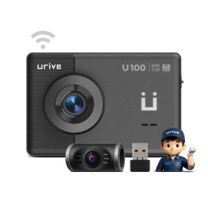 [26년 동글포함] 유라이브 U100 와이파이 QHD 2채널 블랙박스 32GB, 설치비포함