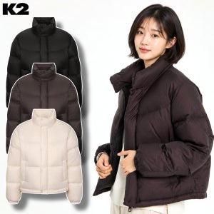 K2 역시즌 숏패딩 구스다운 여성 GOLDEN K95 베이글